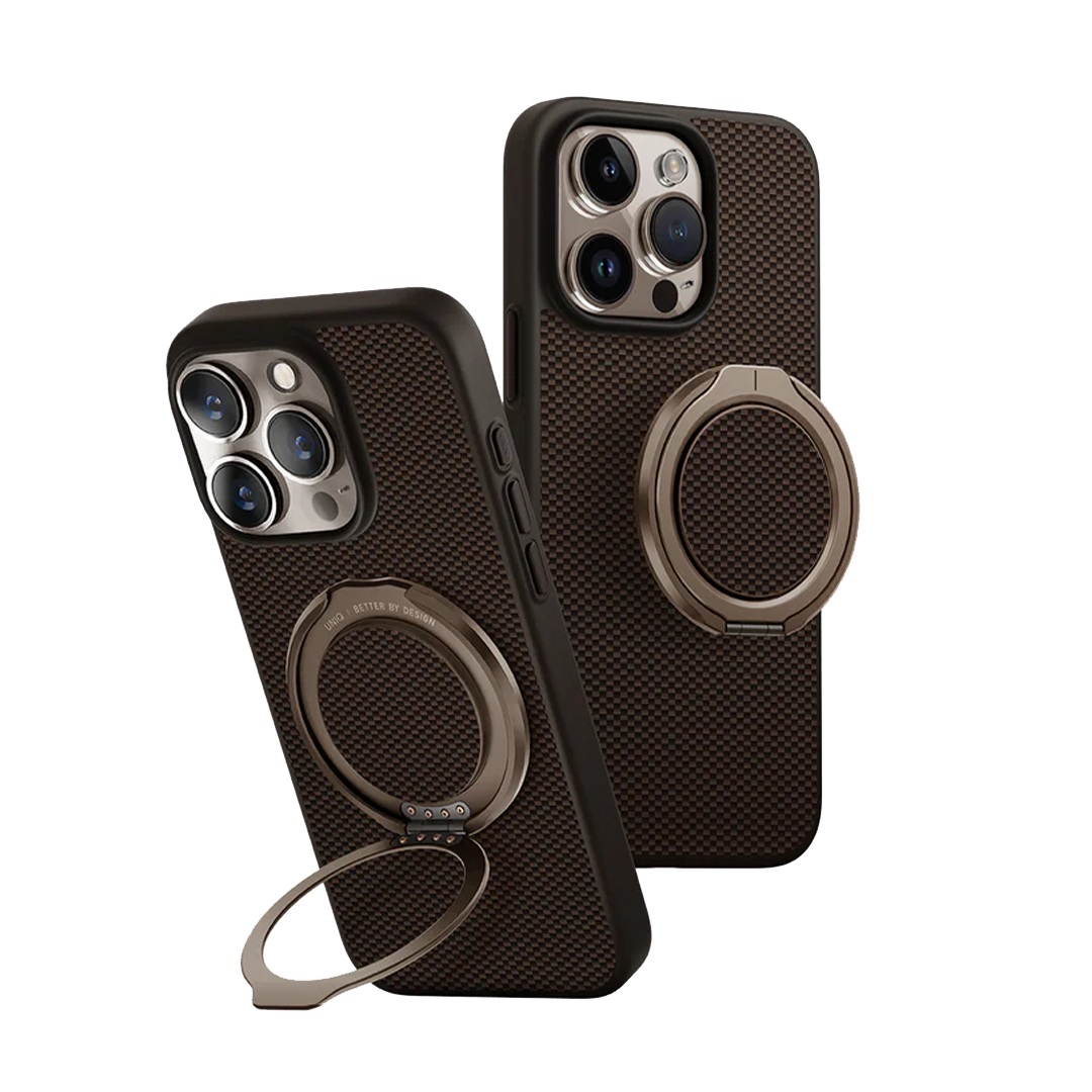 يونيك - باك كفر كيفا اير + مسكة 16 برو بني