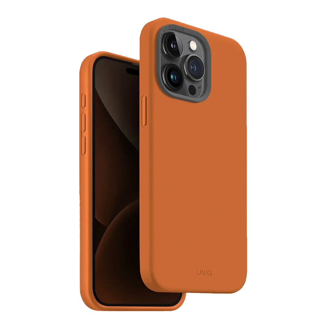 UNIQ Lino Hue Back Cover for iPhone 15 Pro – Orange