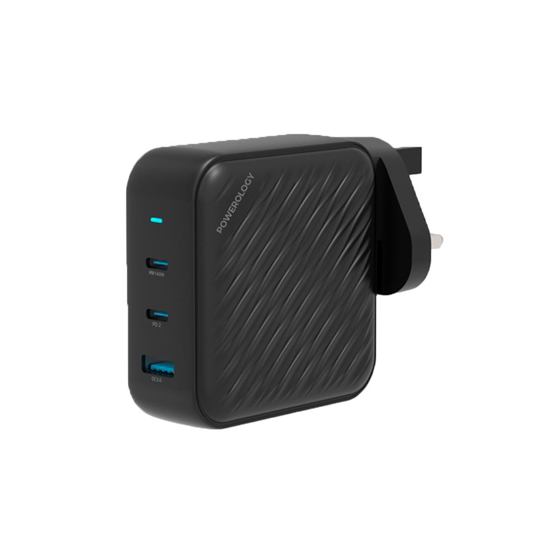 بورلوجي-بلك شحن 140 واط منفذين تايب سي 1 يو اس بي PWC022