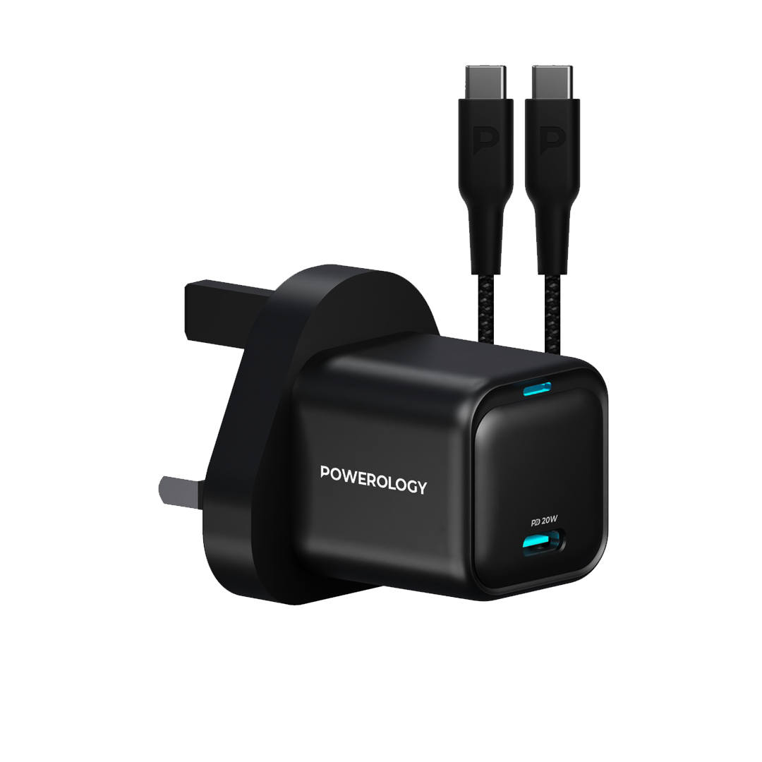 POWEROLOGY - CAN CHARGER WITH CABLE 20W PWC016