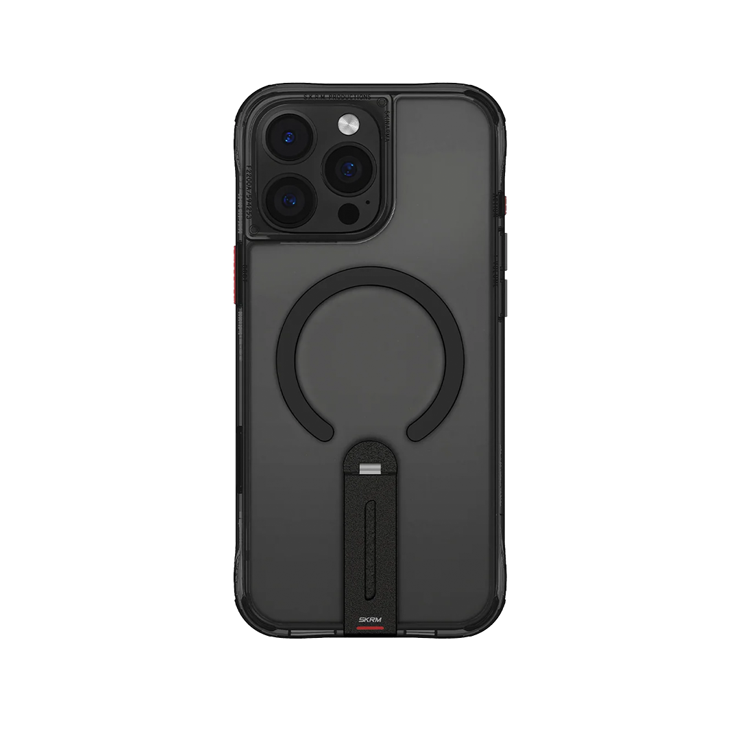 سكين ارما -باك كفر هليكس 16 برو ماكس مع ستاند 360 درجة اسود