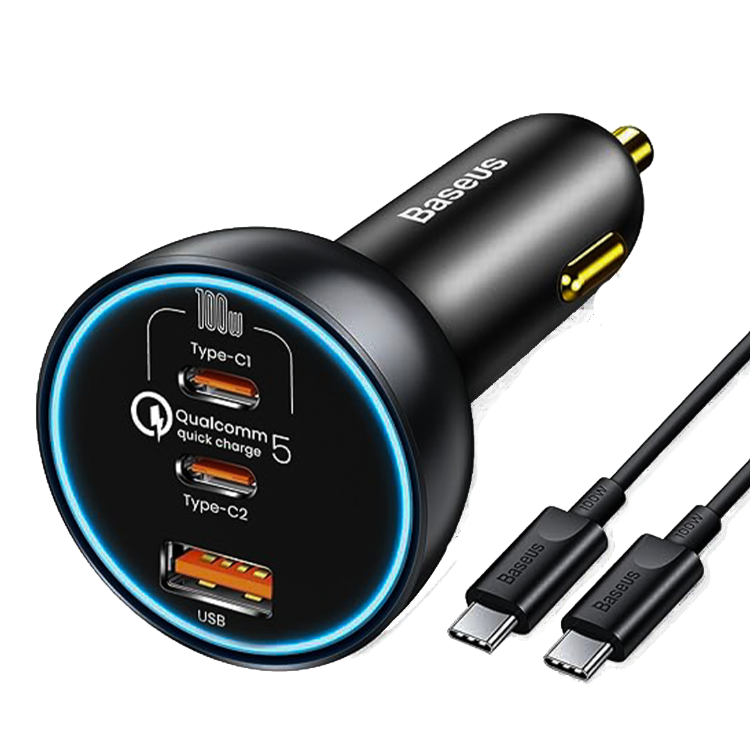 Baseus Car Charger 160W C+C+U with Cable