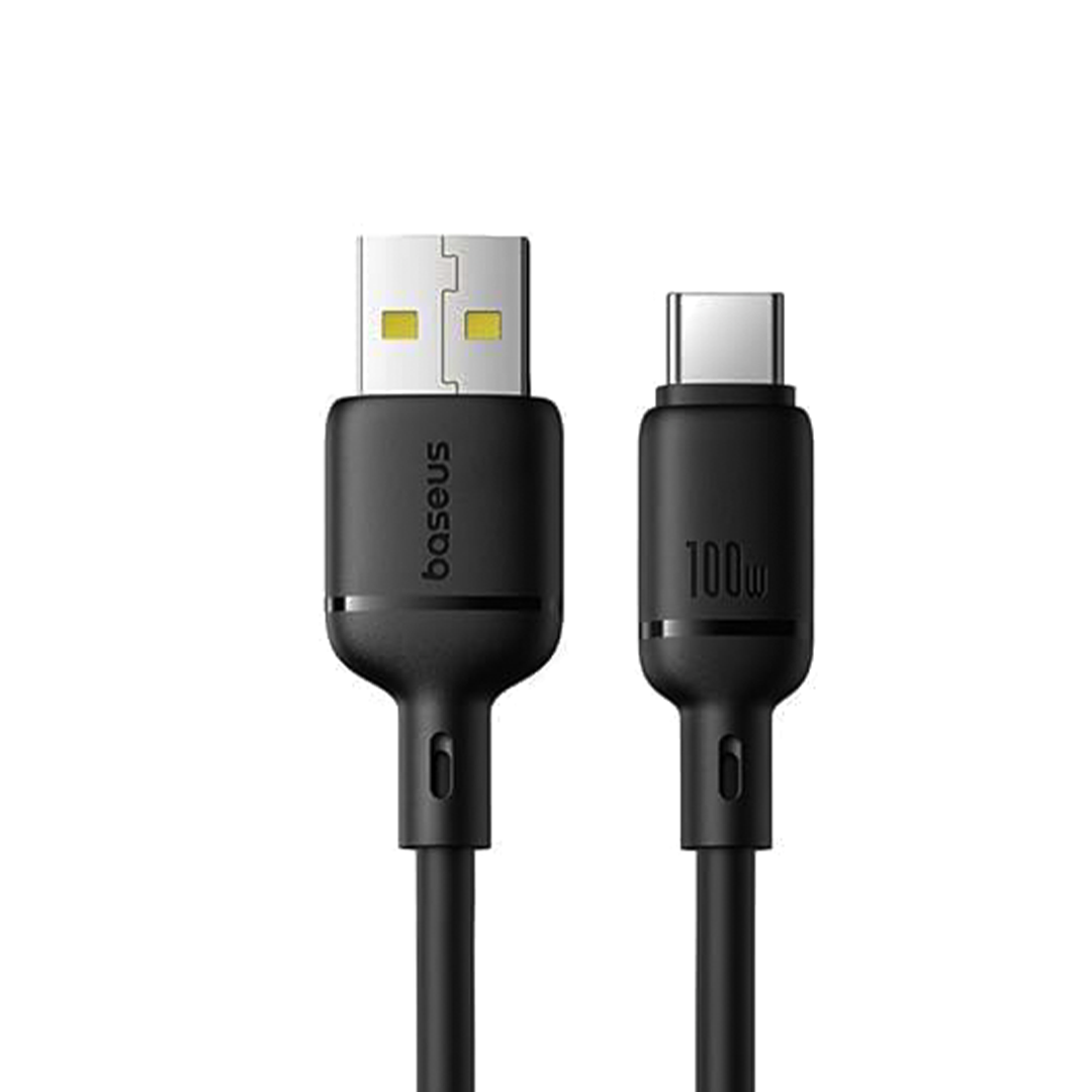 بيسوس-كيبل شحن سريع 100واط تايب سي Toتايب سي 2متر اسود