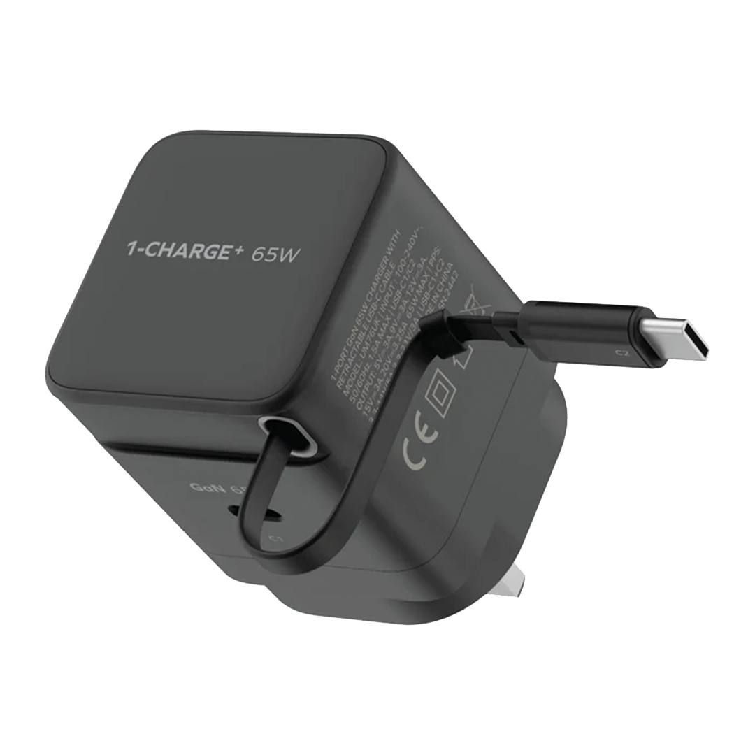 موماكس – شاحن GaN بقدرة 65 واط مع كيبل