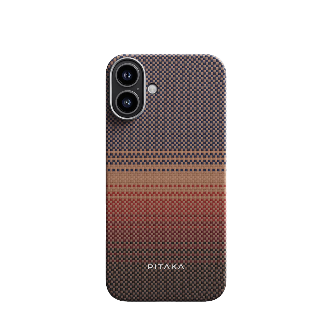 PITAKA – Tactile Woven Case for iPhone 16 Plus Sunset