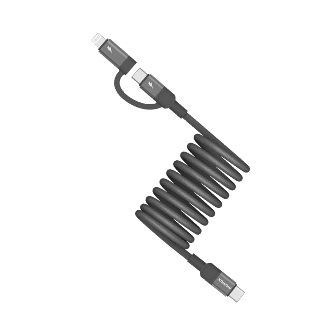 موماكس- كيبل 60 واط مغناطيس تايب سي & لايتينغ 2 متر