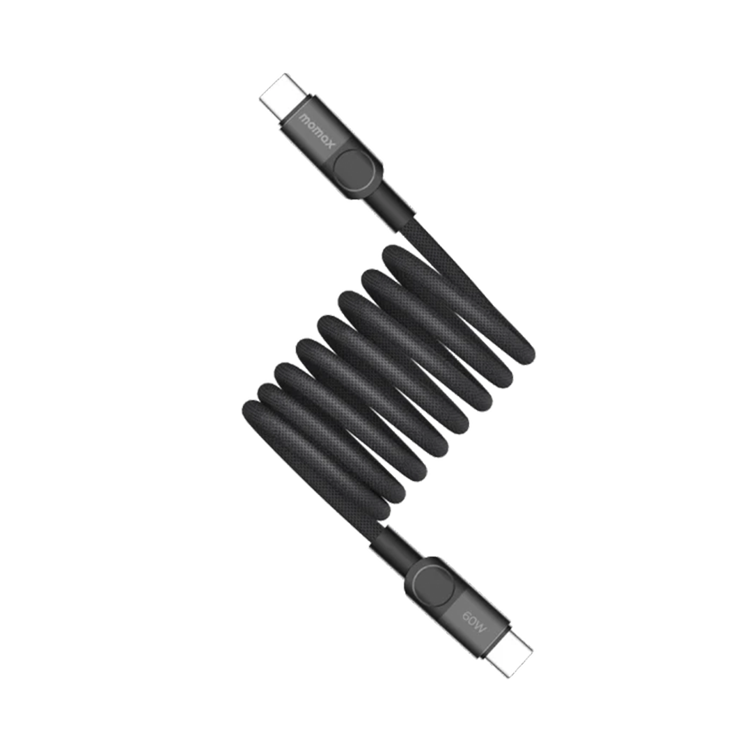 MOMAX- CABLE 66W USB TO TYBE-C MAGNETIC BLACK 1M