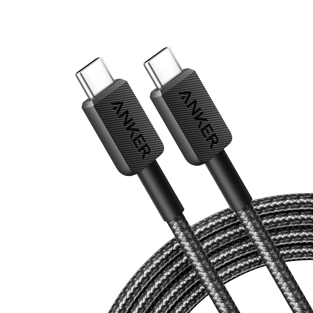 ANKER- CABLE 322 USB-C TO USB-C 60W 1.8M BLACK