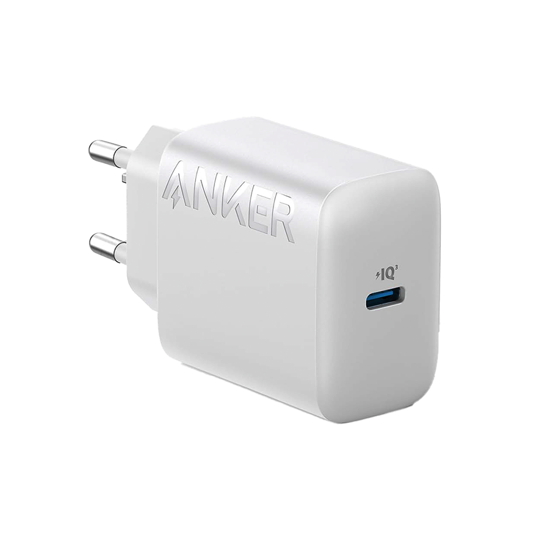 ANKER-GAN CHARGING USB-C 20W WHITE CABLE WHITE 1.5M