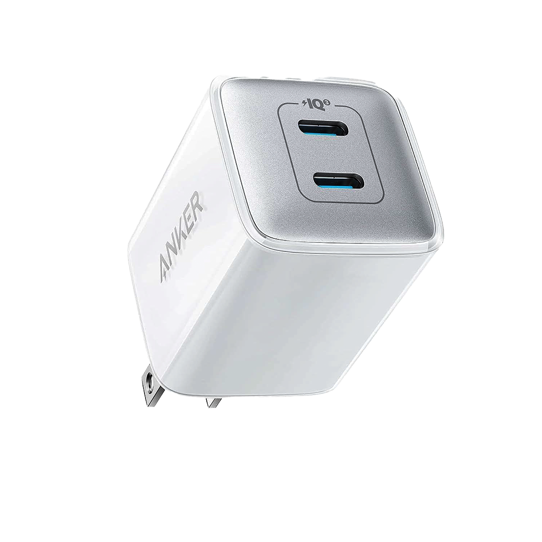 Anker 521 GAN 40W Charger – 2 USB-C Ports – White