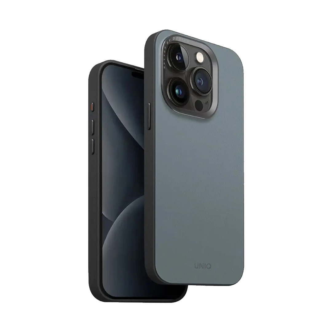 UNIQ-LYDEN BACK COVER LEATHERETTE 16 PRO BLUE+BLACK